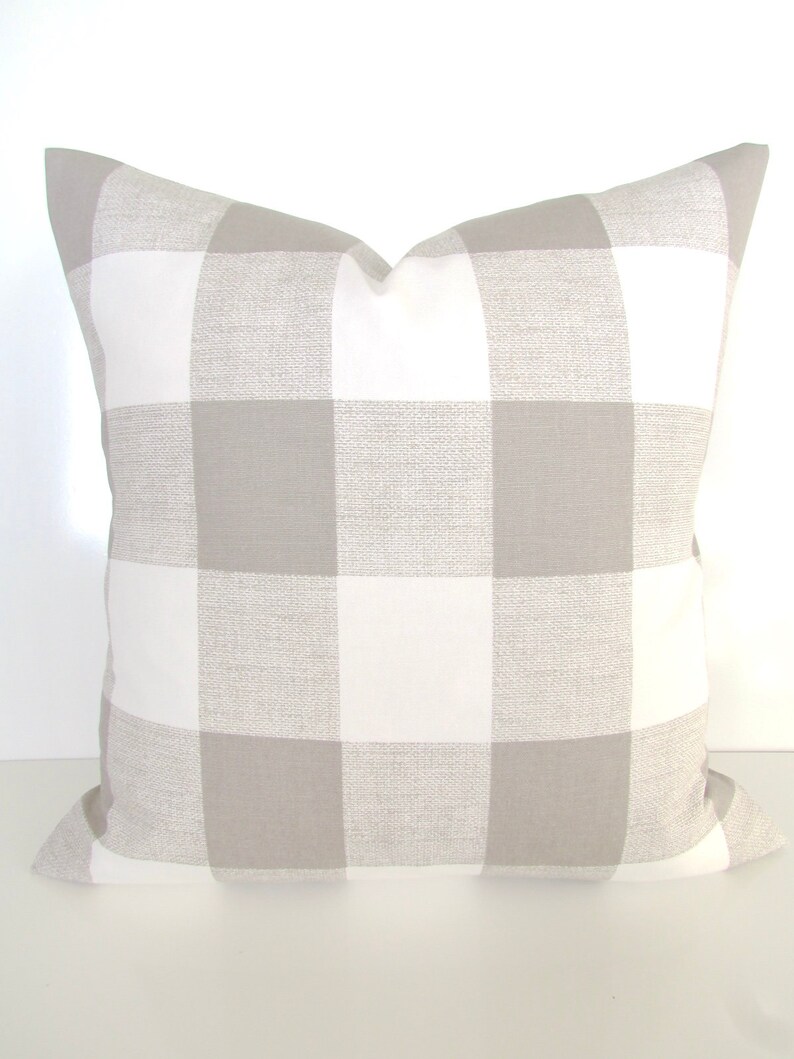 BUFFALO CHECK PILLOW Covers Orange Buffalo Check Throw Pillows Etsy