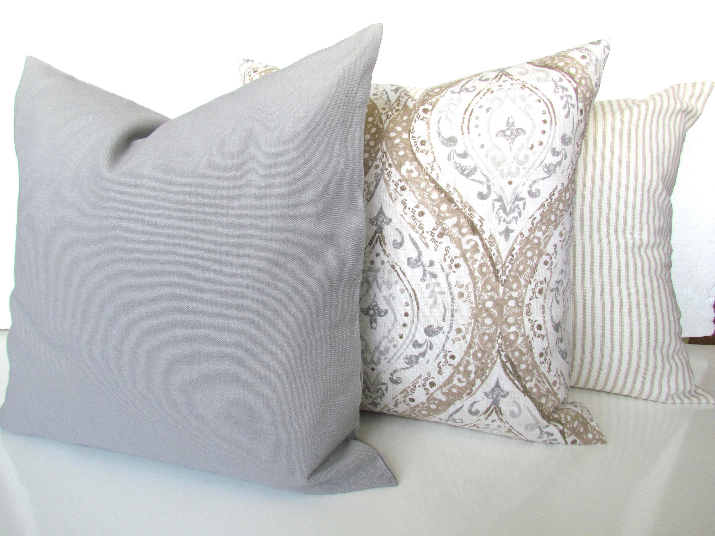 TAN PILLOWS Tan Pillow Covers Gray & Tan Pillow Covers Tan Etsy