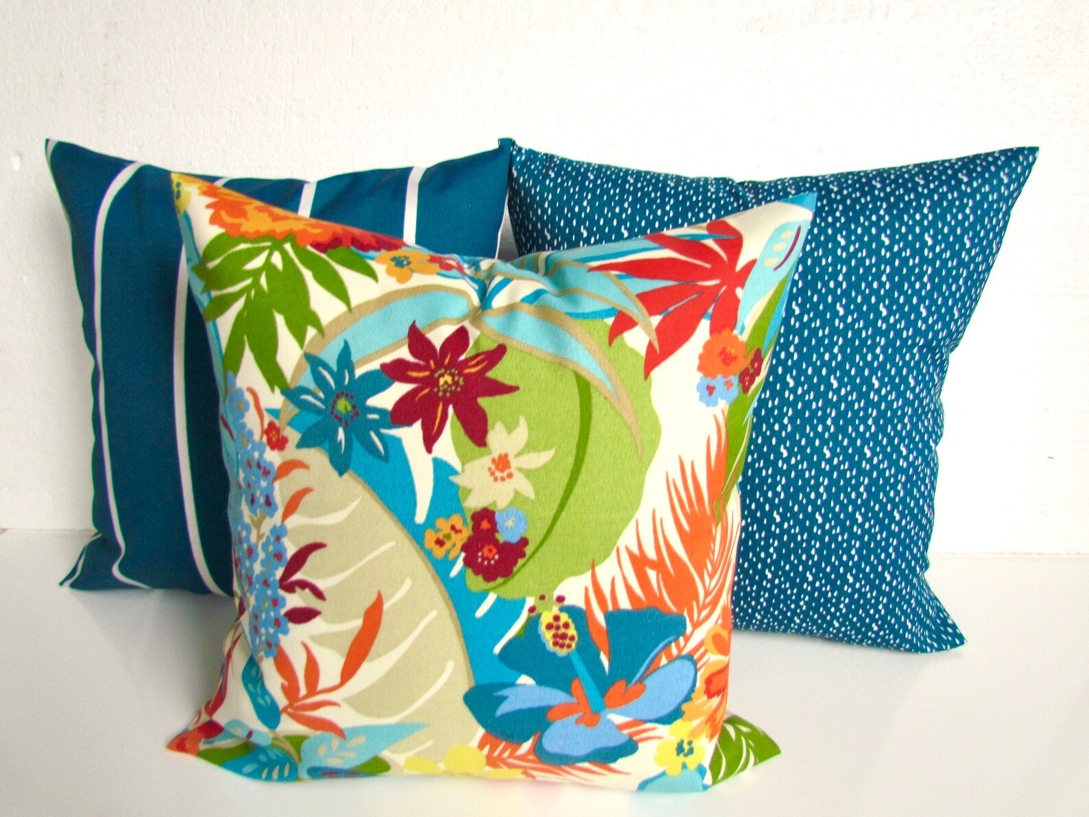 Teal Outdoor Pillows Teal Outdoor Pillow Covers Blue Outdoor Etsy