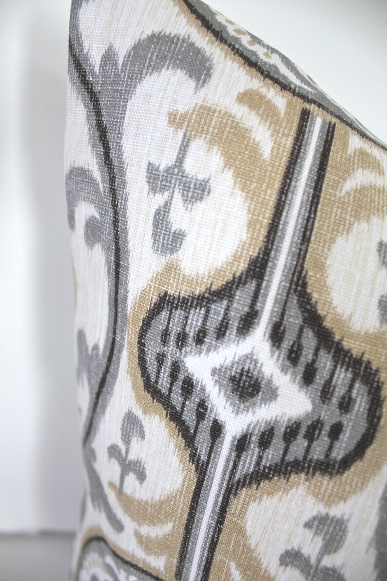 GRAY PILLOWS TAN Throw Pillow Covers Grey Pillows Grey Throw Etsy