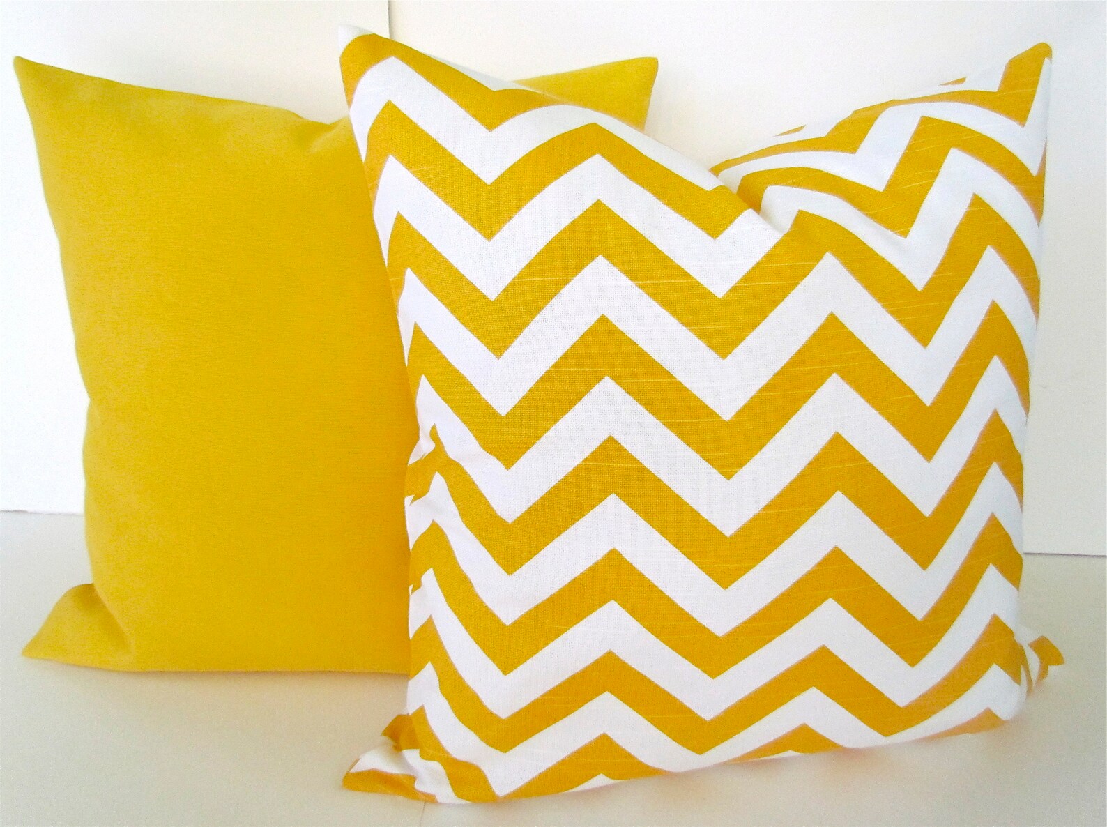 YELLOW PILLOW Covers Gray Decorative Pillows Yellow Throw Etsy