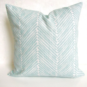 BLUE THROW PILLOWS Blue Pillow Covers Spa Blue Pillows Silver Snowy Blue Decorative Throw pillows 16 18 20 Blue Pillows Home & living Sale