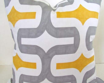 YELLOW PILLOWS Yellow and Gray Pillow Covers Yellow Throw Pillows GRAY Pillow Gray Pillow covers Yellow Pillows 16 18x18 20.All Sizes.