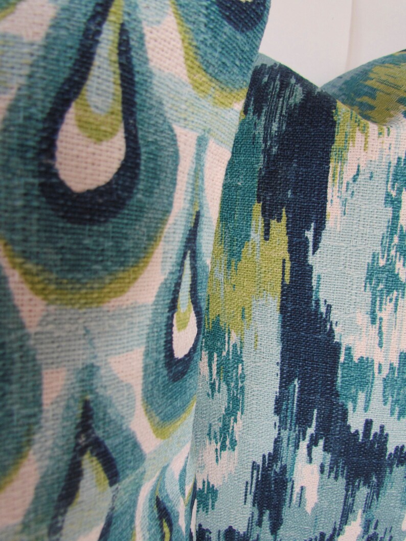 BLUE Pillows Turquoise Pillows TEAL Pillow Navy Blue Throw Etsy