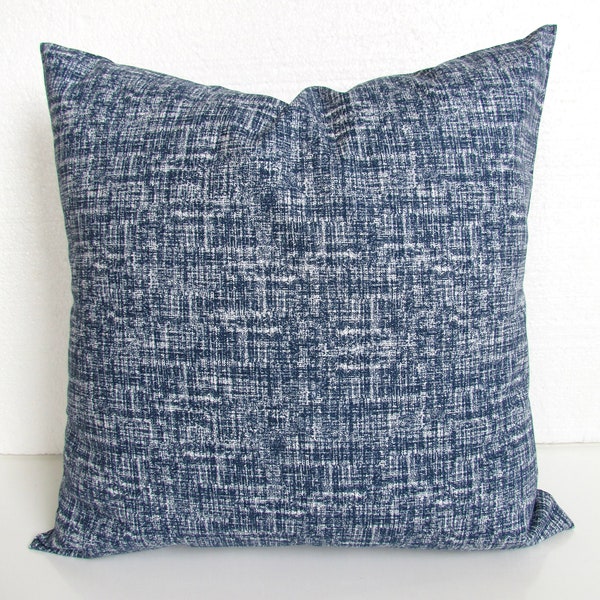 FARMHOUSE PILLOW Covers Blue Throw Pillows Dark Blue Pillows Cobalt Blue Solid Pillow Covers 16 18x18 20 Denim Pillows Navy Pillows