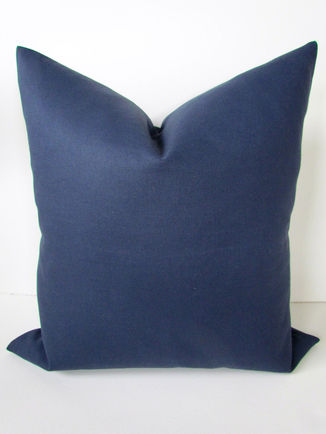 Navy BLUE PILLOW Covers Blue Throw Pillows Blue Pillow Covers Solid NAVY Blue Pillow Covers Dark