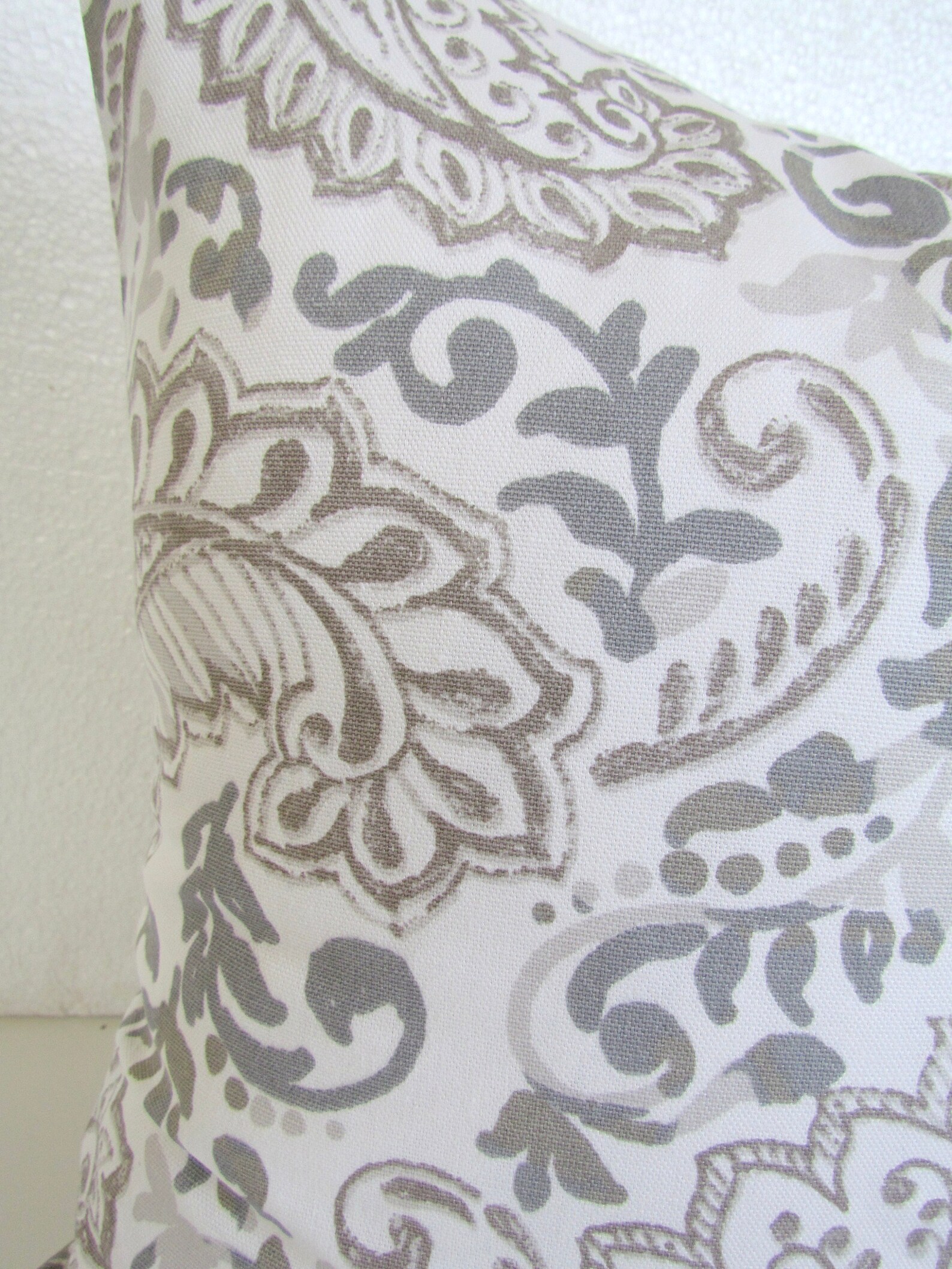 Gray PILLOW Gray Throw Pillows French Gray & Tan Pillow Covers Etsy