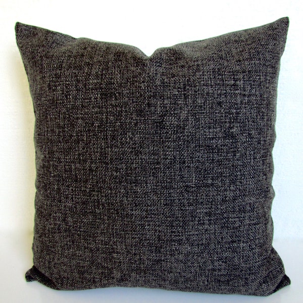 Charcoal Gray Pillow Etsy