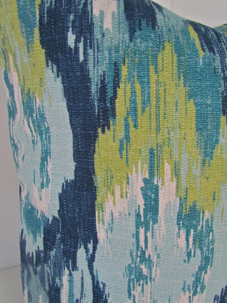 PILLOWS Blue Decorative Throw Pillows 20x20 Navy Blue Pillow Etsy