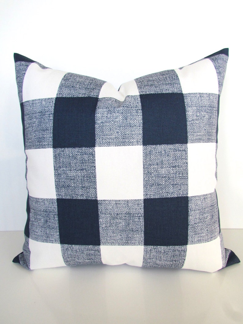 BUFFALO CHECK PILLOW Covers Orange Buffalo Check Throw Pillows Etsy