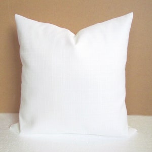 WHITE PILLOW Covers White Throw Pillow Covers White Pillows Solid White pillow Covers 16 18x18 20x20 All Sizes Home Decor