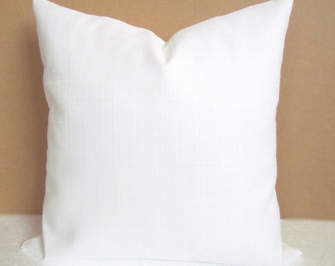 WHITE PILLOW Covers White Throw Pillow Covers White Pillows Solid White Pillow Covers 16 18x18