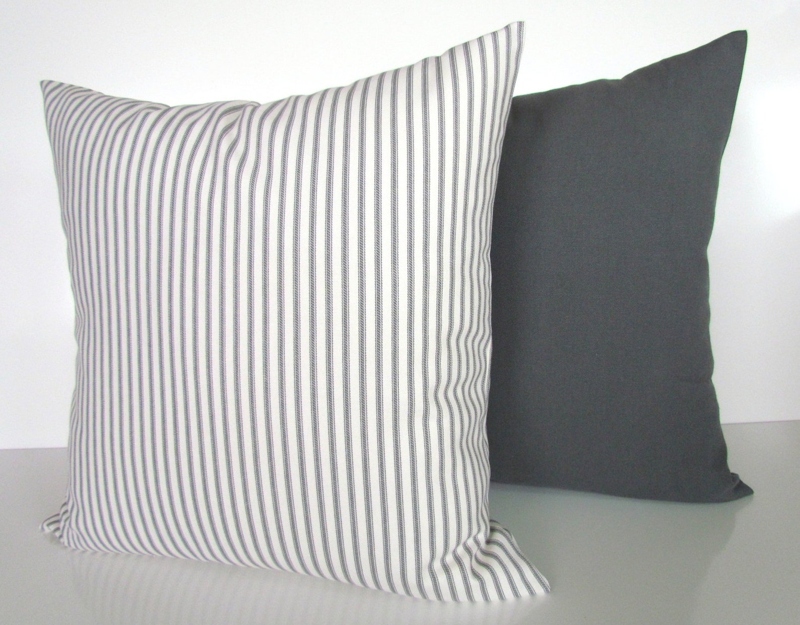 YELLOW PILLOW Covers Gray Decorative Pillows Yellow Throw Etsy