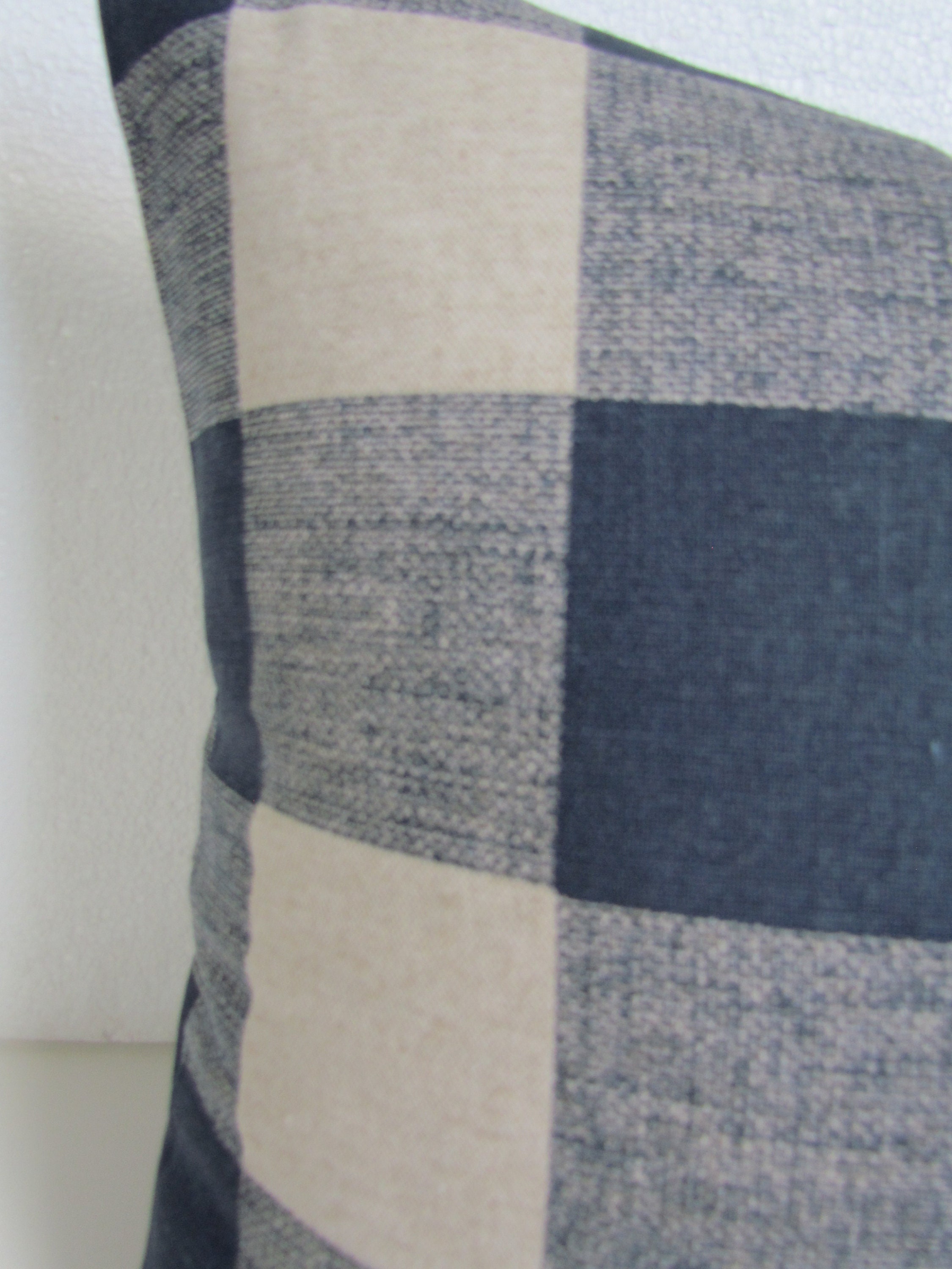 BLUE Plaid PILLOW Covers Blue Buffalo Plaid Throw Pillows Dark Etsy