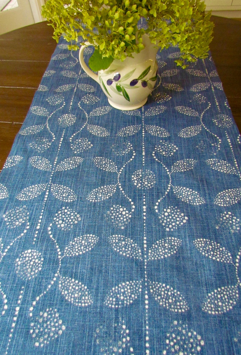 FARMHOUSE TABLE Runners Blue Table Runners Blue Farm House Etsy
