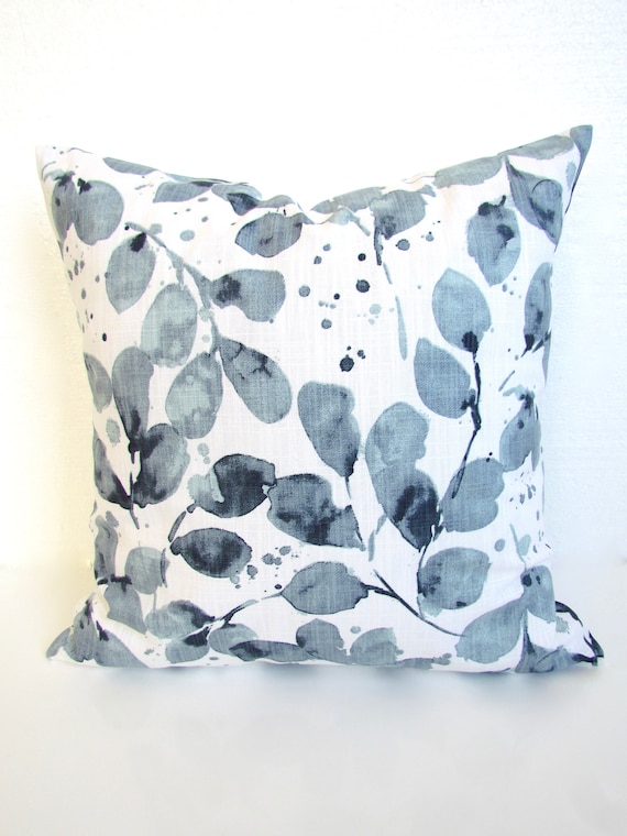 BLUE Farmhouse PILLOWS Blue Decorative Pillow Covers Snowy Etsy