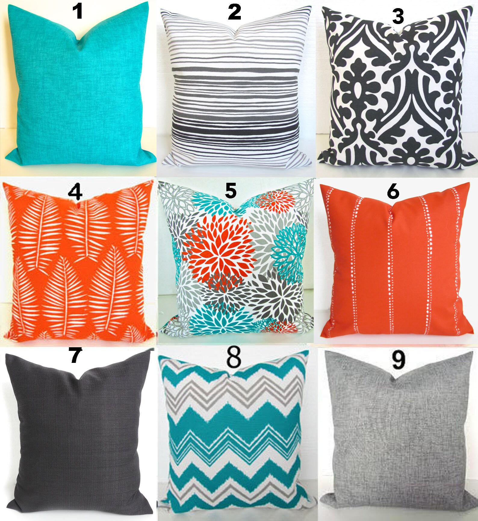 pier one teal pillows
