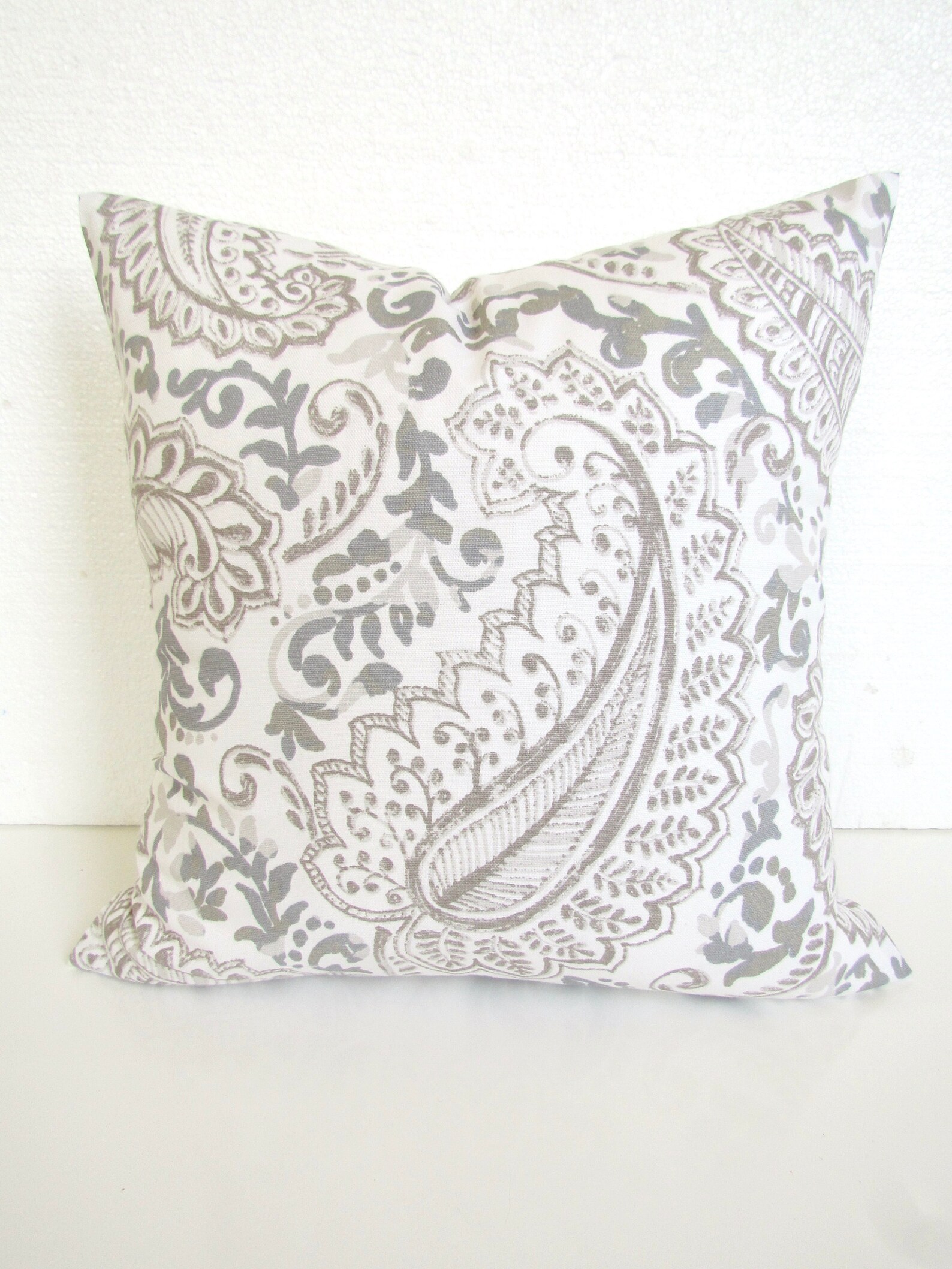 GRAY PILLOWS Gray & TAN Pillow Covers French Gray Buffalo Etsy
