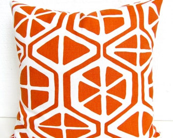 Sale ORANGE PILLOW Cover Orange Pillows Orange Throw Pillows Orange Pillow Covers 16 18 20 All Sizes Orange Pillow Home decor Sale Clearance