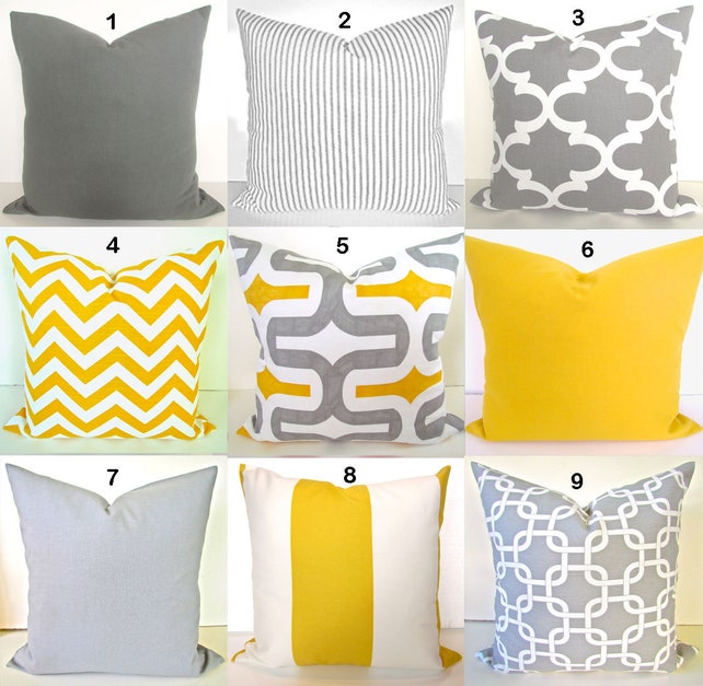 YELLOW PILLOW Covers Gray Decorative Pillows Yellow Throw Etsy Custom Grey And Yellow Decorative Pillows YELLOW PILLOW Covers Gray Decorative Pillows Yellow Throw Etsy Custom Grey And Yellow Decorative Pillows