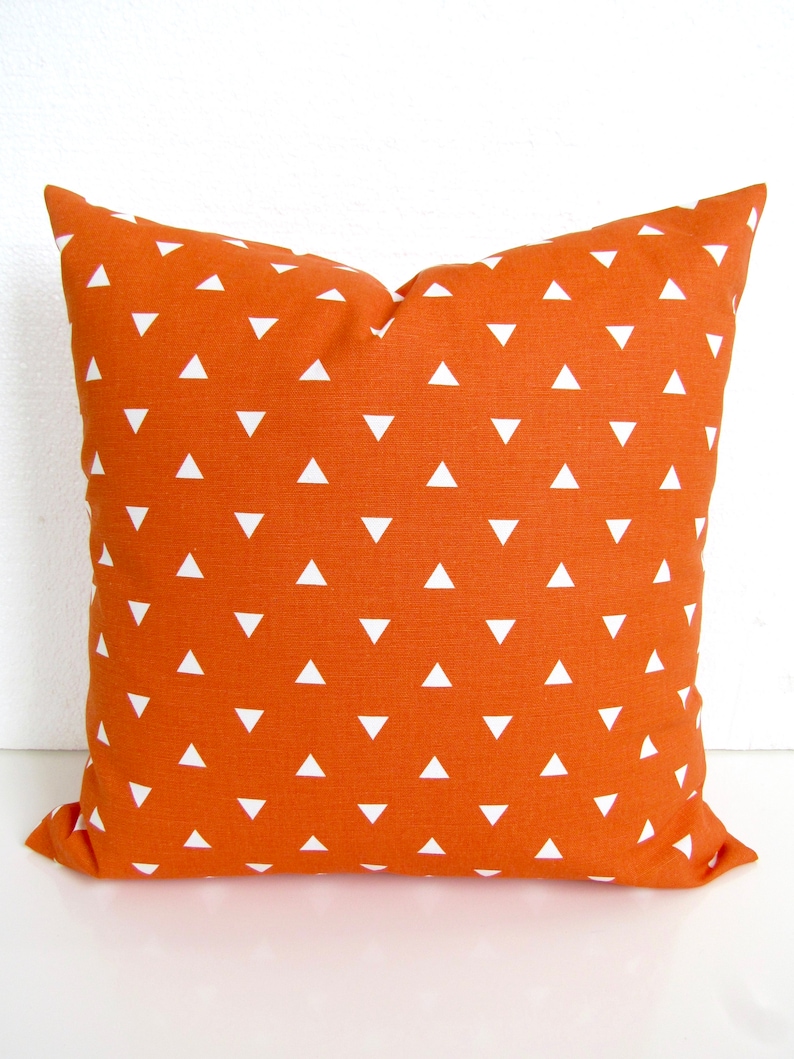 Orange Pillow Cover Orange Pillows Orange Throw Pillows Orange Etsy