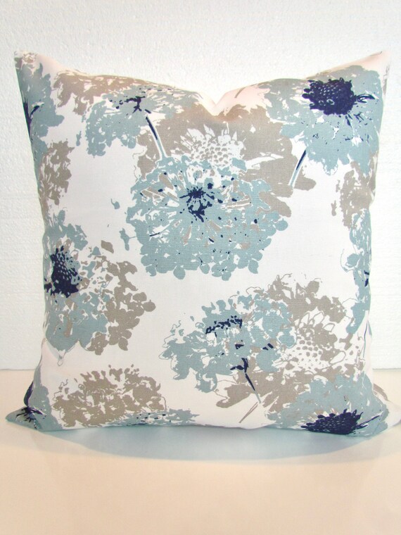 blue and tan pillows