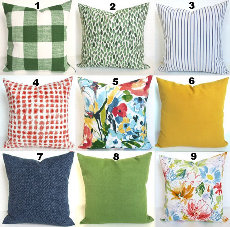 TURQUOISE Outdoor Pillows Aqua Blue Outdoor Pillow Covers Etsy