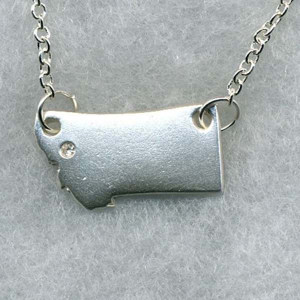 Montana Shaped pendants, made from recycled Silver