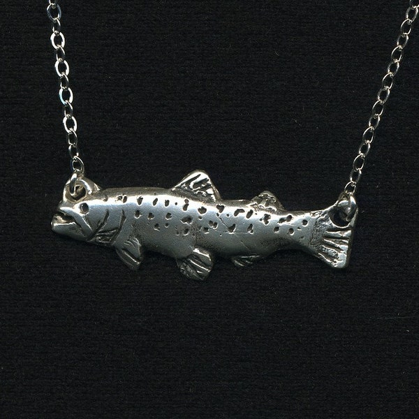 Fly Fishing Necklace Etsy