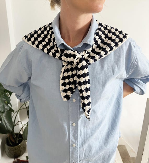 Sailor Collar crochet pattern Crochet sailor collar pattern granny stitch sailor collar pattern Modern crochet pattern