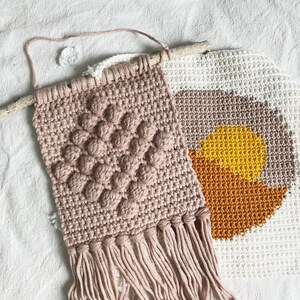 Crochet Wall Hanging Pattern Intarsia Crochet Pattern Modern Crochet Wall Decor Pattern Tapestry Crochet Wall Hanging Pattern PDF Download image 3