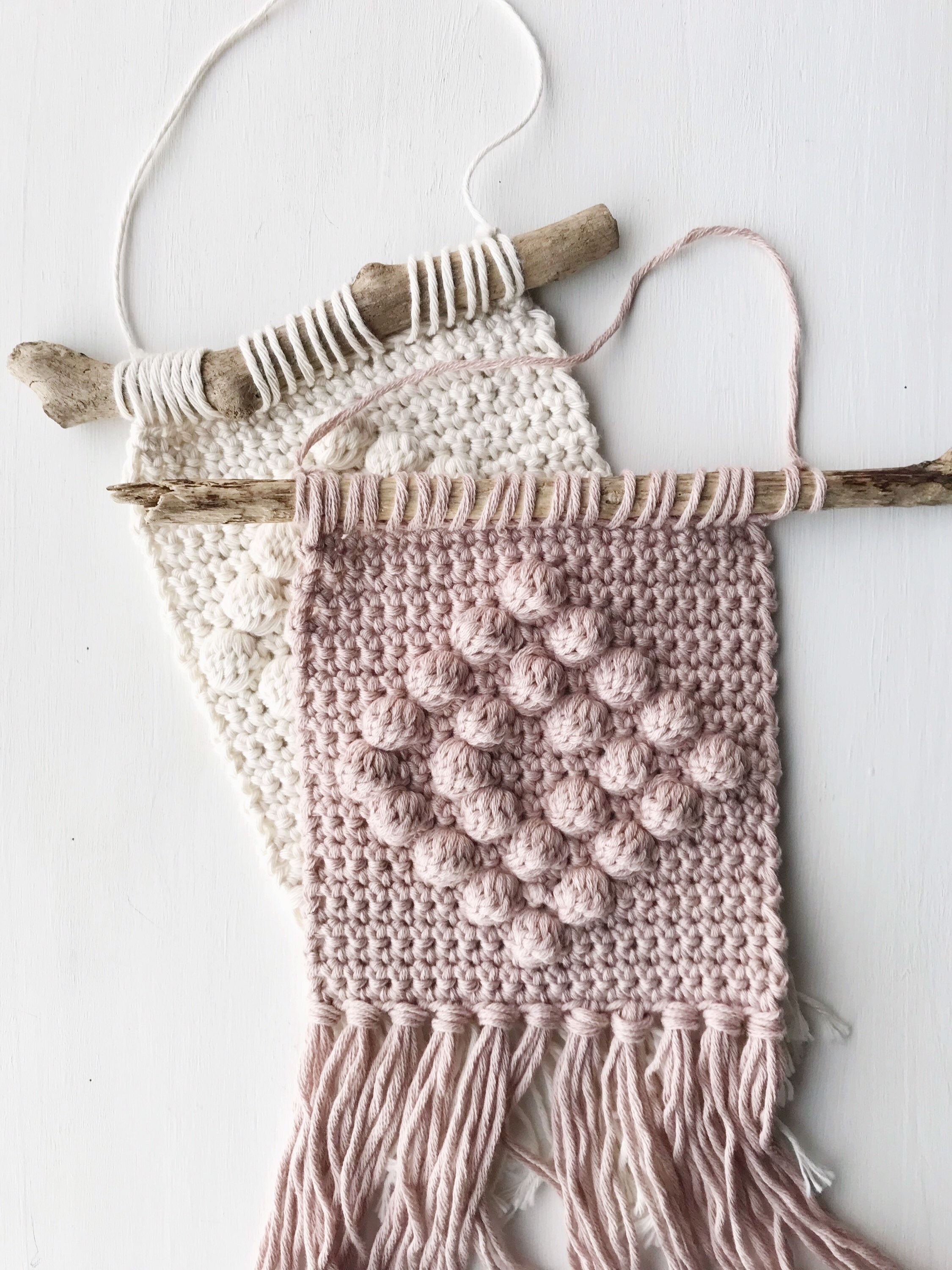 Crochet Pattern Bundle Wall Hanging Crochet Pattern Bobble Stitch Wall