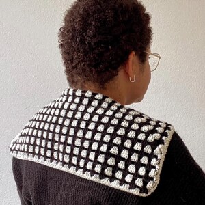 Häkelanleitung für einen Matrosenkragen, Häkelanleitung für einen Matrosenkragen im Oma-Stich, moderne Häkelanleitung Bild 5