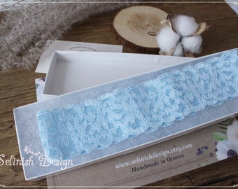 Wedding Garters for Brides, Blue Wedding Garter, Simple Wedding Garter, Garters for Bride, Bridal Accessories, Lace Garter - G2202babyblue