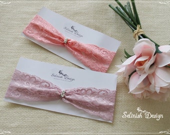 Wedding Garter, Pink Bridal Garter- Peach, Blush Pink Wedding Garter,Rhinestone Garter, Lace Garter, Blush Pink Wedding, Peach Pink Garter