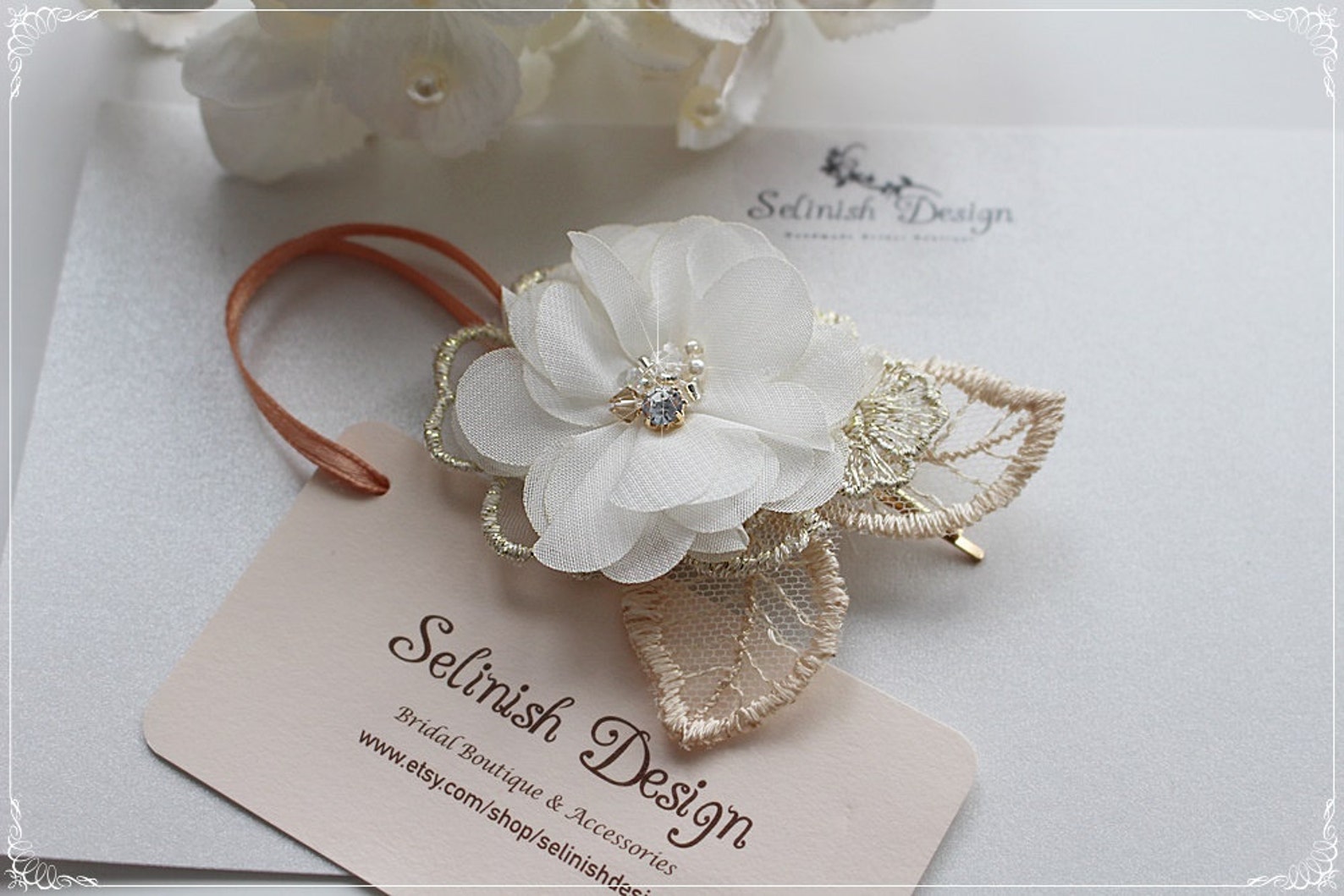 Flower Headpiece Gold Hair Flowerhair Flower Hair Etsy