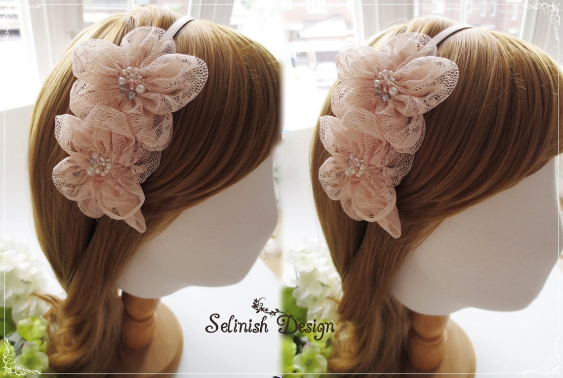 Black Tweed Champagne Celebration Headband PRE-ORDER (Est Ship 11/26) main image 1