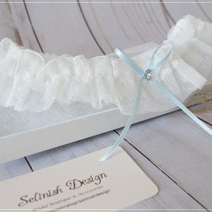 Something Blue Garter, Sky Blue Wedding Garter, Bridal Garters, Blue Wedding Garter, Lace Garter- G2110babyblue