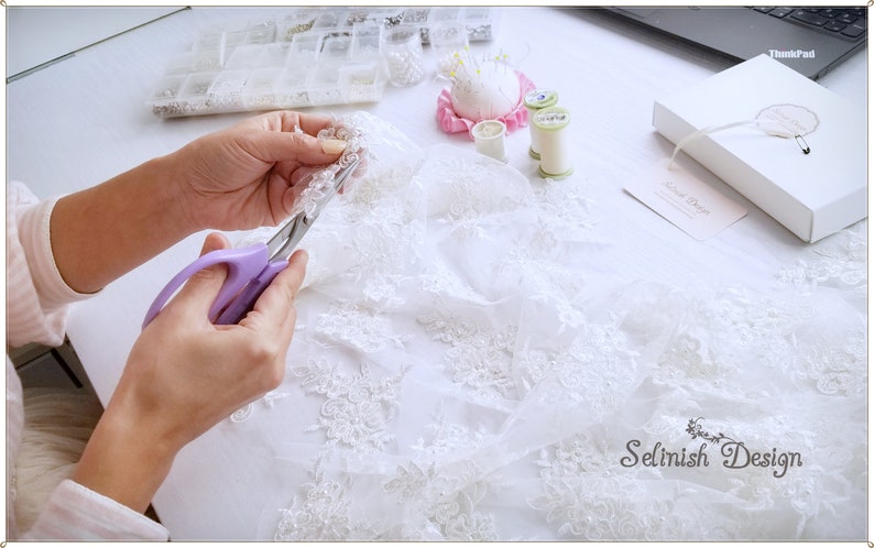 Bridal Headband, Ivory Wedding Hair Flower Headband, Bridal Accessories, Bridal Hair Piece, Bridal Flower Headband by Selinish image 8