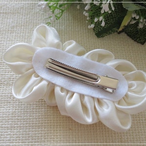 Bridal Headband, Ivory Wedding Hair Flower Headband, Bridal Accessories, Bridal Hair Piece, Bridal Flower Headband by Selinish image 6