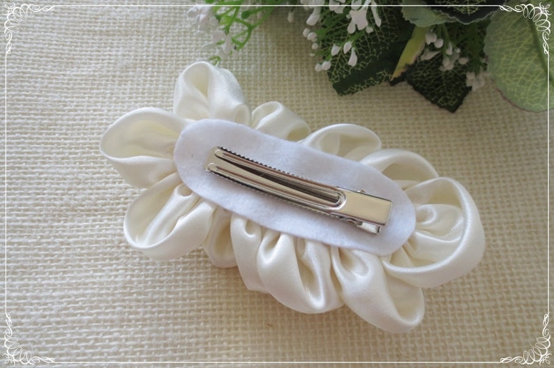 Bridal Headband, Ivory Wedding Hair Flower Headband, Bridal Accessories, Bridal Hair Piece, Bridal Flower Headband by Selinish image 6