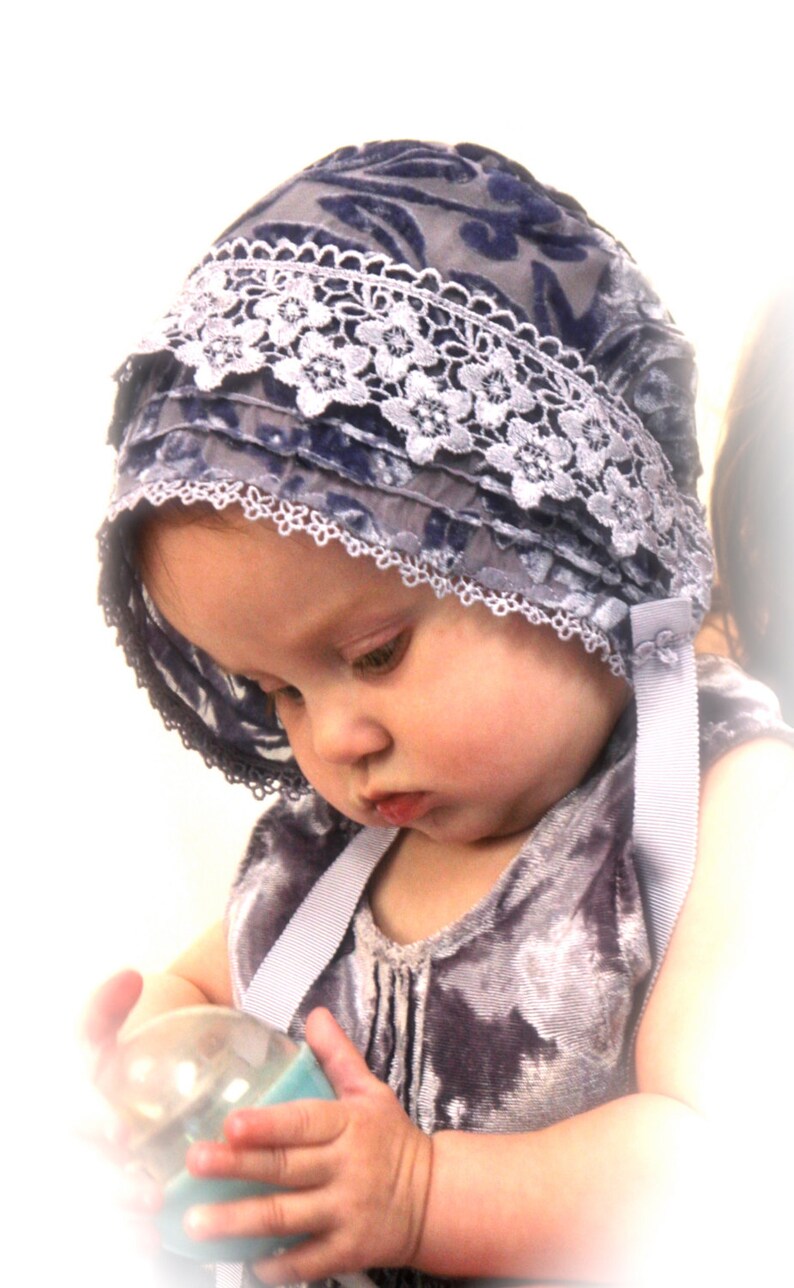silk infant bonnet
