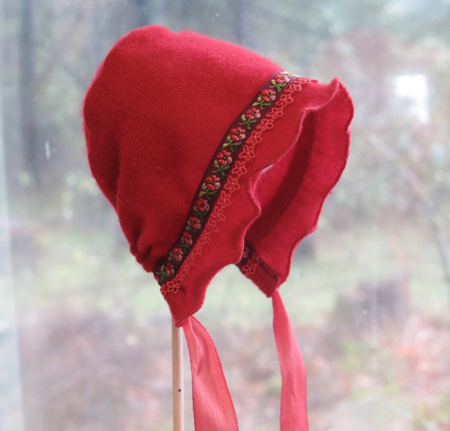 Red Cashmere red wool infant baby Etsy