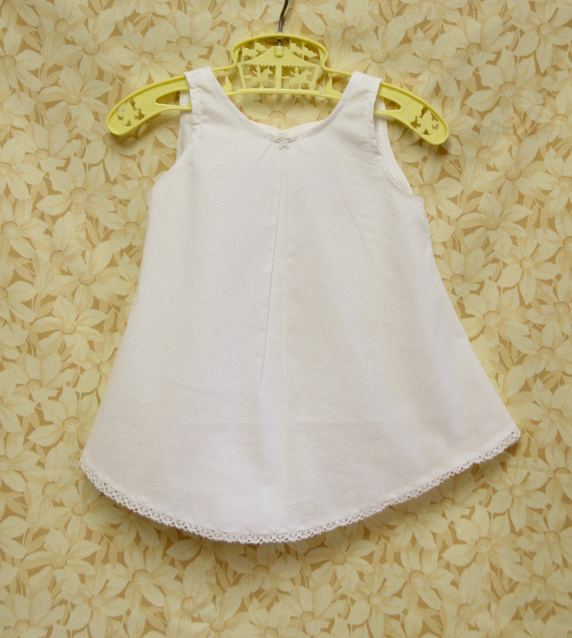 Baby Shift White Cotton slip dress 