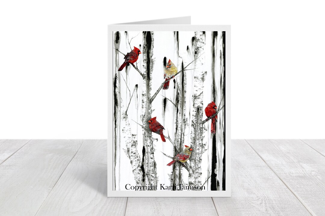 Cardinal Note Paper Cardinal Greeting Card, Blank Card, Note Card, Envelope Included ...