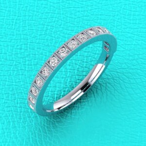 stackable diamond band