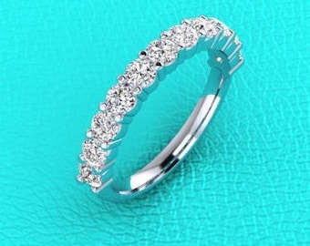 1.00CT ダイヤモンド リング プロング セット 3 MM ダイヤモンド 結婚