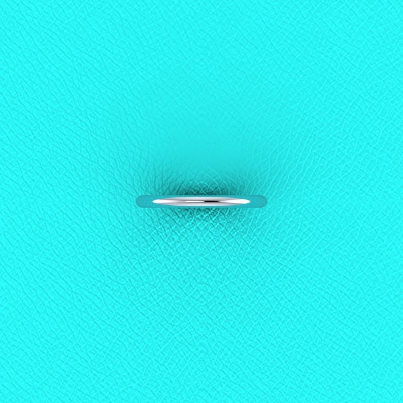 18K white gold Wedding band