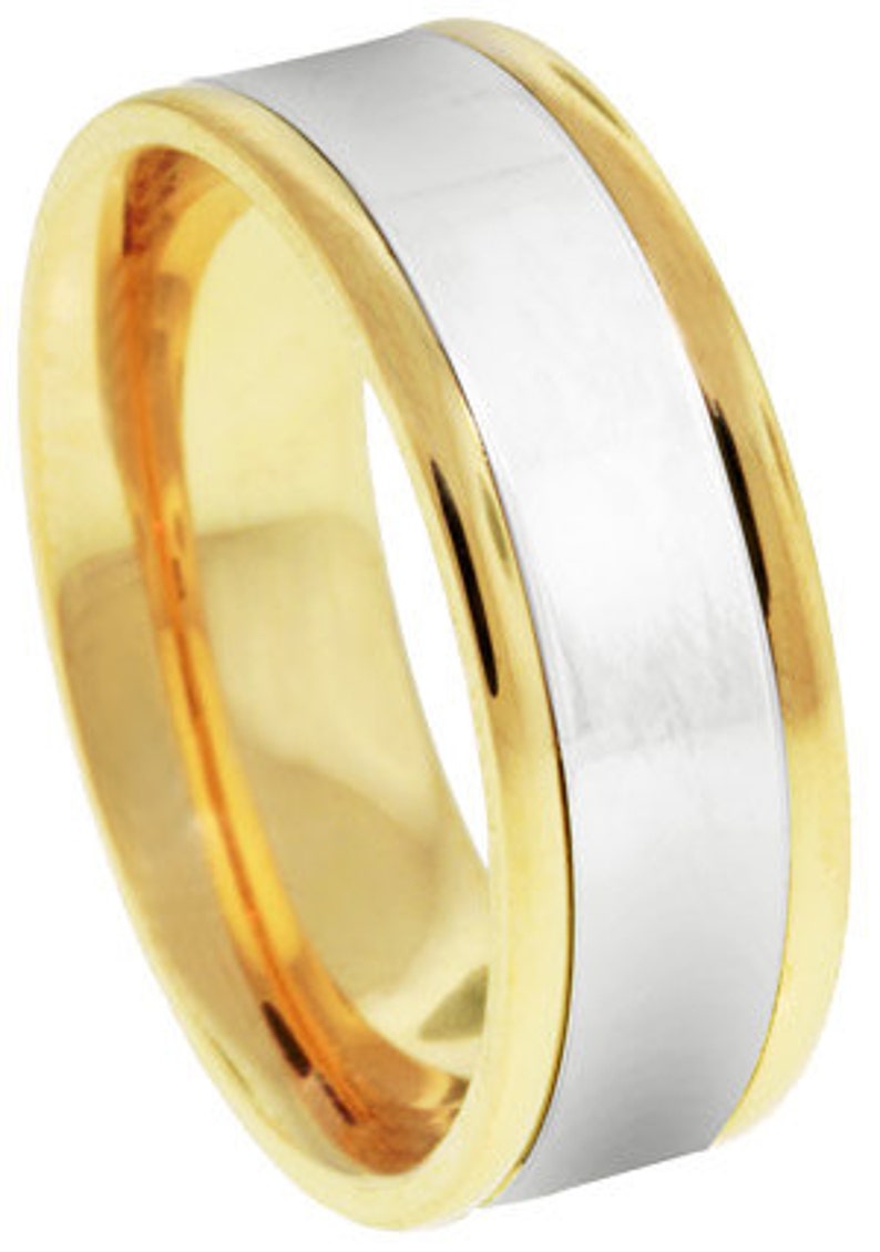 14K 6.5mm men's band image 2