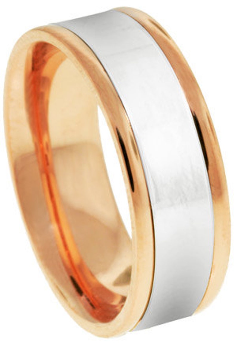 14K 6.5mm men's band image 1